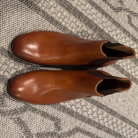 DESAI Men’s Chelsea Leather Dress Boots Casual Brown Chukka Style US Size 10 - Picture 4 of 6